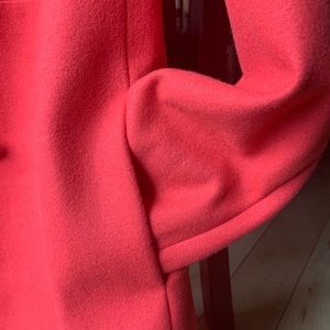 Coral wool blend coat